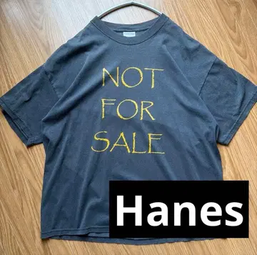 헤인즈 hanes 로고 NOT FOR SALE 티셔츠 차콜 그레이