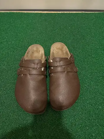 버켄스탁 보스턴 39 25.0cm 다크 브라운 더블 벨트