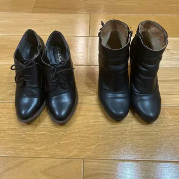 [새상품급] 클리어 임프레션 레이스업 슈즈 & 숏부츠 2점