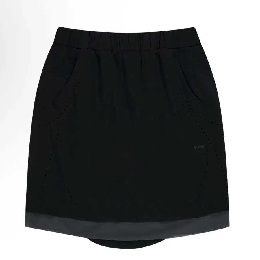 오호스 Layered Mesh Nylon Midi Skirt size2