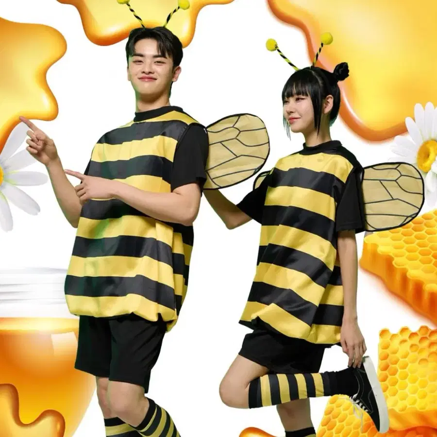 남녀공용 꿀벌 반티 대여 판매