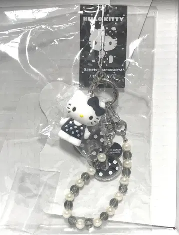 LOWRYS FARM [ HELLO KITTY ] DOTPVC 키 참 블랙