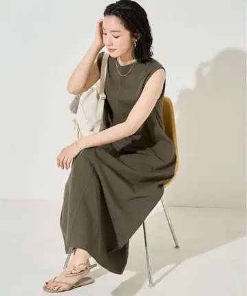 FREAK'S STORE 슬리브리스 A라인 실루엣 원피스