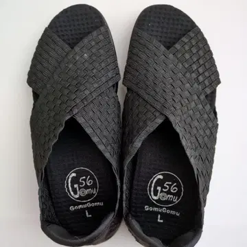 Gomu56 여성용 샌들 블랙 L 사이즈