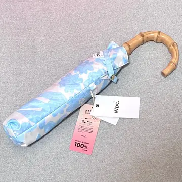 Wpc. 차광 패턴즈 프린트 미니 55cm 꽃과 새 블루 색스