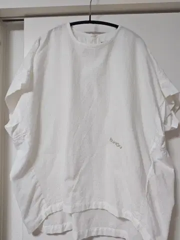 BUNON Khadi cotton Logo woven T셔츠