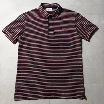[레어] LACOSTE 라코스테 트리콜로르 보더 피케 셔츠 3 일본제