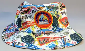 도쿄 디즈니 리조트 버킷햇 40th Anniversary MEMORY-GO-ROUND 올 패턴