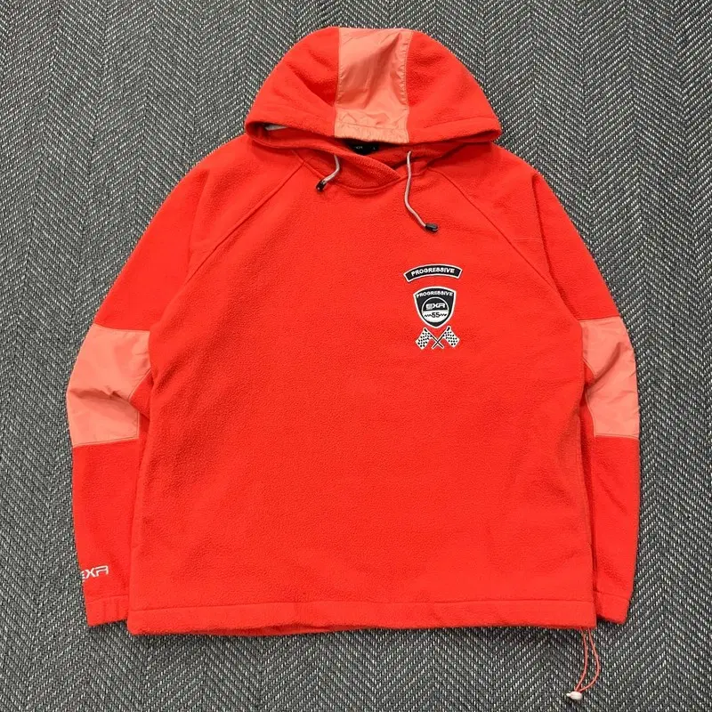 EXR 패치 후리스 후드티 v5302