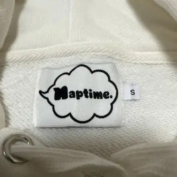 Naptime. 반팔 후드티 화이트 S 사이즈