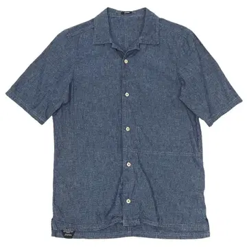 G07246 새상품급 DENHAM 린넨코튼 S/S 샴브레이 셔츠 XS