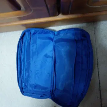 Esse 로고 블루 파우치