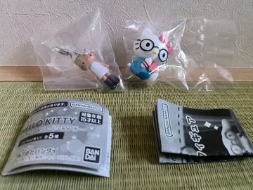 메지루시 액세서리 키다리 키티 & 안경 쓴 짱 피규어 키티