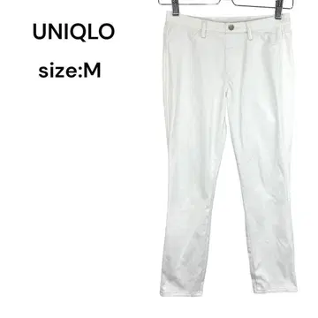 UNIQLO 유니클로 팬츠 캐주얼 스트레치 M 화이트