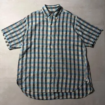[ 24SS ] BEAMS PLUS 파나마 체크 셔츠 M 파나마 직조
