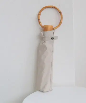 접이식 양산 완전 차광 100% 3단 접이식 50cm 형태 안정 무지 대나무 반지