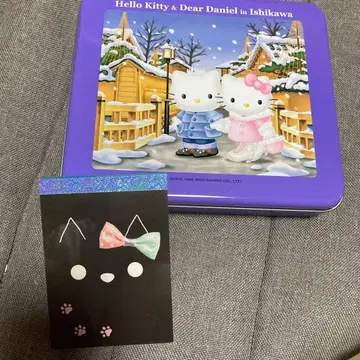 Sanrio Hello Kitty 캔 케이스 메모장 세트