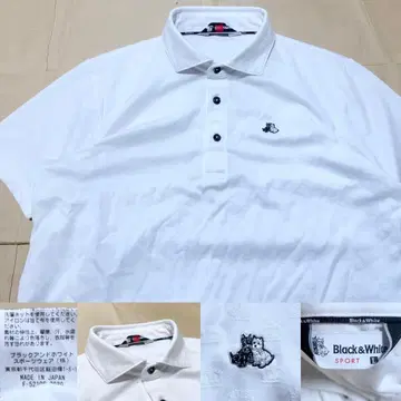 Black&White 피케 셔츠 L 올 패턴 골프웨어