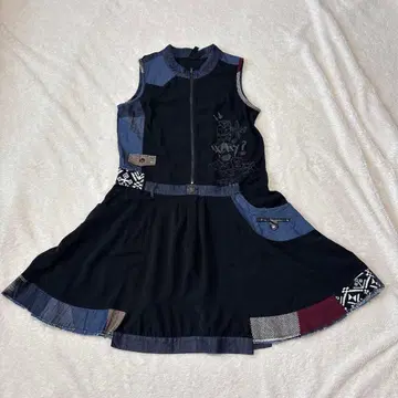 Desigual 데시그알 슬리브리스 데님 원피스