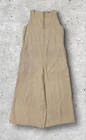 fog linen work 린넨 100% 올인원 와이드 팬츠