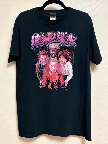black midi Hellfire 내한 투어 티셔츠 XL