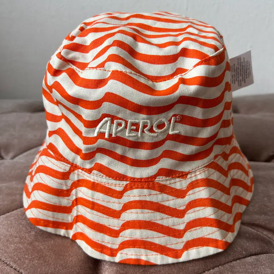 (새상품) 아페롤 APEROL 코튼버킷햇 벙거지모자 양면모자