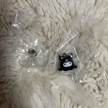 산리오 캐릭터즈 변신 멘다코 마스코트 액세서리 시나몬 쿠로미