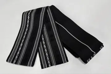 하카타 오리 카쿠오비 겐죠 패턴 남성용 오비 블랙 컬러 미사용품 0721-14
