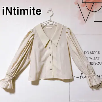 새상품급 iNtimite 앙티미테 볼륨 슬리브 셔츠 F 아이보리