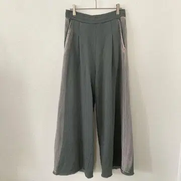 JEANASIS 블리치 가공 와이드 팬츠 스웨트 팬츠 허리밴딩