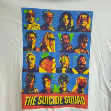 새상품급 수어사이드 스쿼드 Suicide Squad 티셔츠 화이트 XL