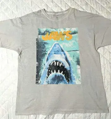 [ US 구제 의류 ] 립플 정크 JAWS 조스 영화 T셔츠 공식 L