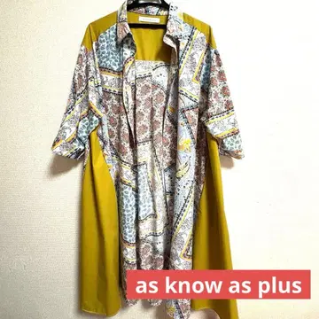 as know as plus 아즈노우아즈플러스 셔츠 원피스