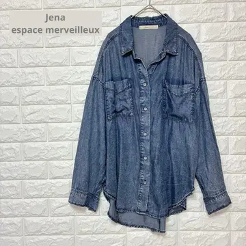 [Jena] 셀룰로오스 데님 오버 셔츠 F 워시 가공 Jena