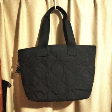 Kipling 키플링 퀼팅 토트백 블랙