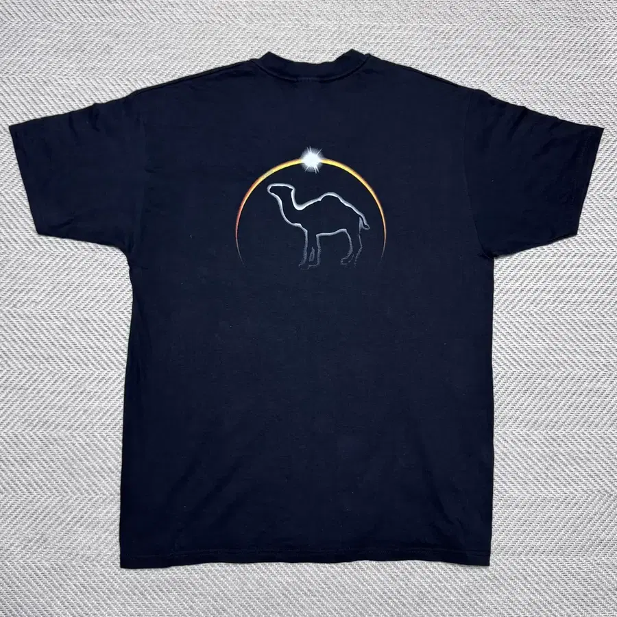 (XL) 90s 빈티지 카멜 프로모 이클립스 포켓 티셔츠