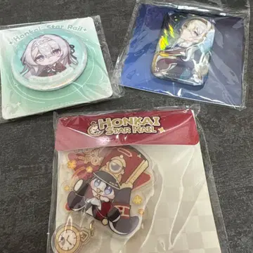 Honkai Star Rail 캔뱃지 3개 세트