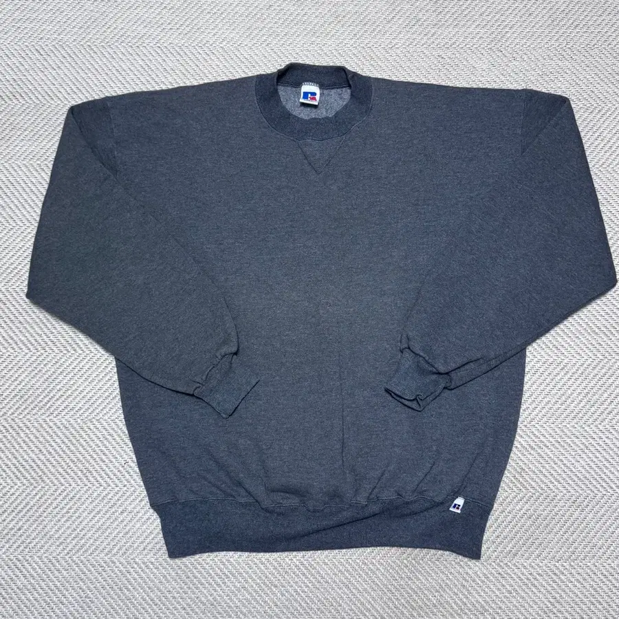 (XL) 90s 빈티지 러셀 애슬레틱 차콜 맨투맨