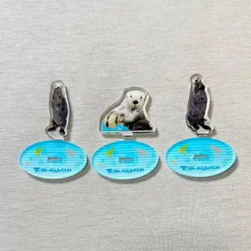도바 수족관 랏코 메이와 키라 가챠 3종 세트