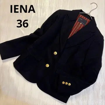 IENA 이에나 테일러드 자켓 네이비 블레이저 네이비 골드 버튼 36