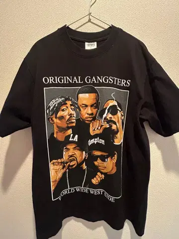 ORIGINAL GANGSTERS 프린트T셔츠 블랙