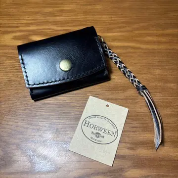 코인 케이스 Horween사 크롬엑셀 차심 6줄 꼬임 키링 포함