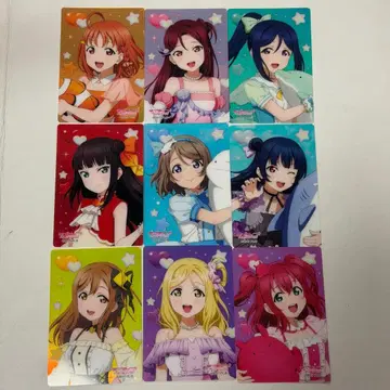 러브 라이브 푸카푸카 Aqours 오로라 아트 컬렉션 카드 컴프