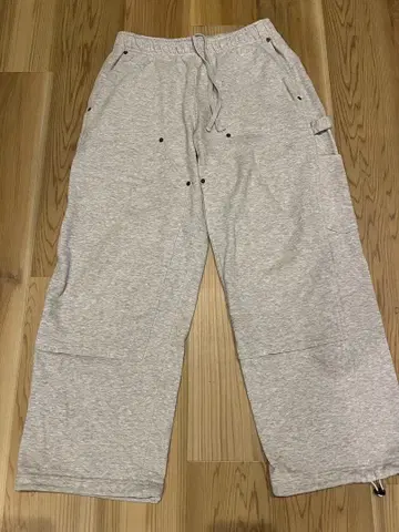 BEAMS 스웨트 팬츠 그레이