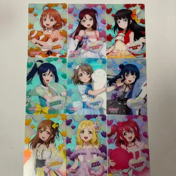 러브 라이브 푸카푸카 Aqours 오로라 아트 컬렉션 카드 컴프 b
