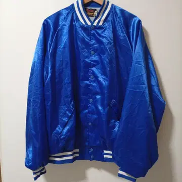 [ USA 제조 ] 80s 90s Pla-Jac 나일론 바시티 자켓 XXL 파랑
