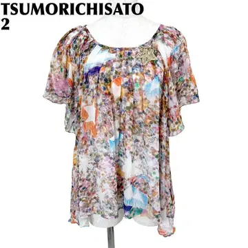 [ 새상품급 ] TSUMORICHISATO 프릴 시어 탑 2 별 스팽글