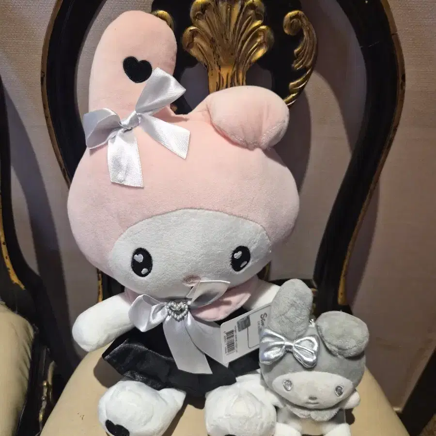 세트) 마멜 인형 핑+회색 러버