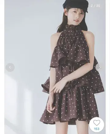 snidel 볼륨 에어리 미니 원피스