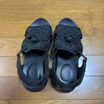 통굽 스포츠 샌들 블랙 여성용